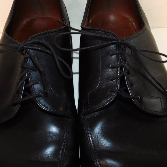 Allen Edmonds LaSalle Black Leather Split Toe Oxfords Shoes 4308 Men\'s Size 13D main image 9
